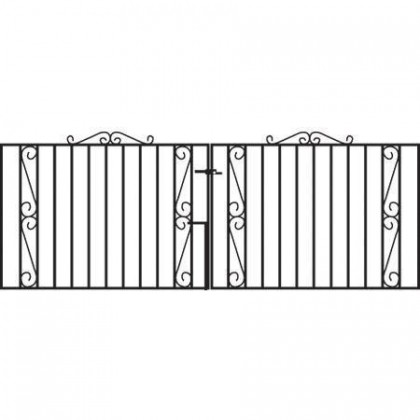 Clifton 3' (92cm) Wrought Iron Drive Gates