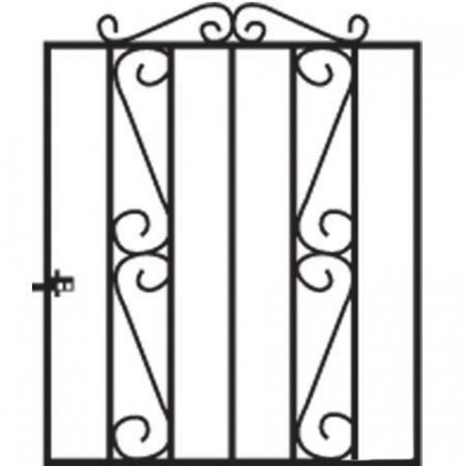 Clifton 3' (92cm) Wrought Iron Garden Gate
