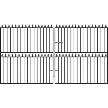 Warwick 6' (1.83m) Wrought Iron Estate Gates