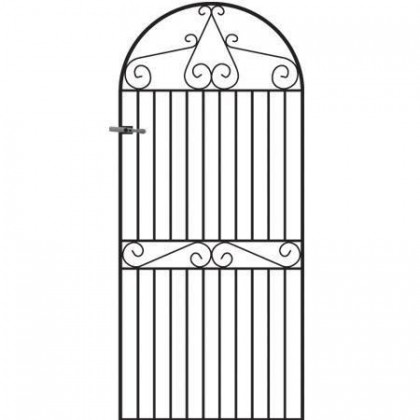 Marlborough 6' (1.83m) Wrought Iron Arched Side Gate