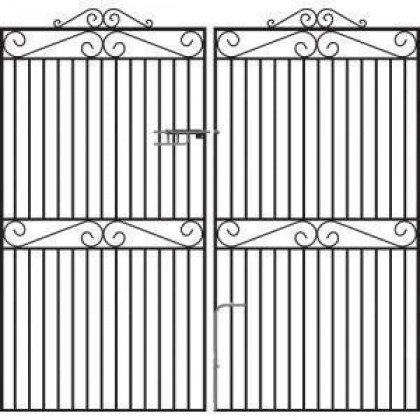 Marlborough 6' (1.83m) Wrought Iron Estate Gates