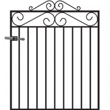 Marlborough 3' (92cm) Wrought Iron Garden Gate