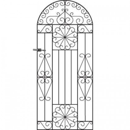 Regent 6' (1.83m) Wrought Iron Arched Side Gate
