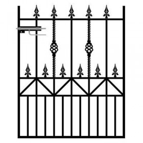 Royal Ascot 4' (1.22m) Wrought Iron Garden Gate