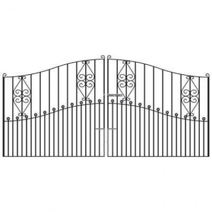 Royal Clifton 7' (2.13m) Wrought Iron Estate Gates