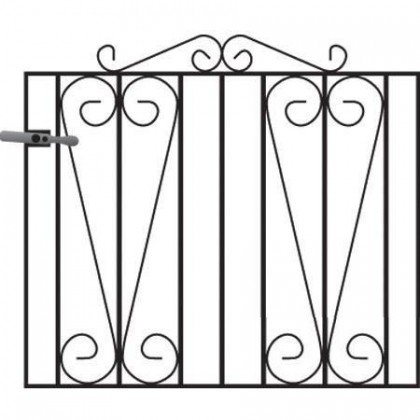 Melrose3' (92cm) Wrought Iron Garden Gate