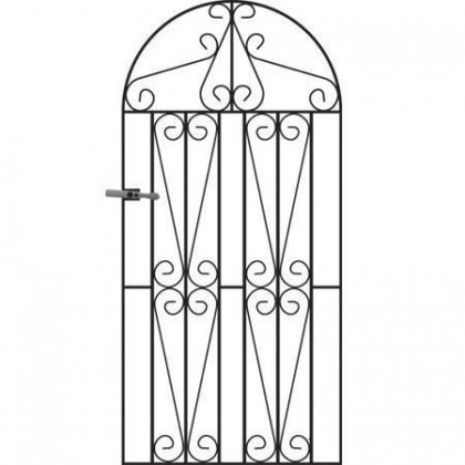 Westminster 6' (1.83m) Wrought Iron Arched Side Gate