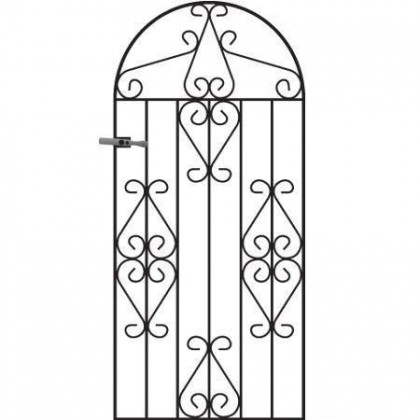 Winchester 6' (1.83m) Wrought Iron Arched Side Gate
