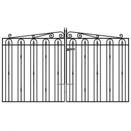 Windsor 6' (1.83m) Wrought Iron Estate Gates