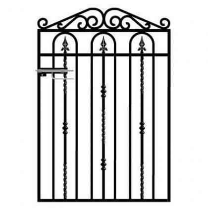 Windsor 4' (1.22m) Wrought Iron Garden Gate
